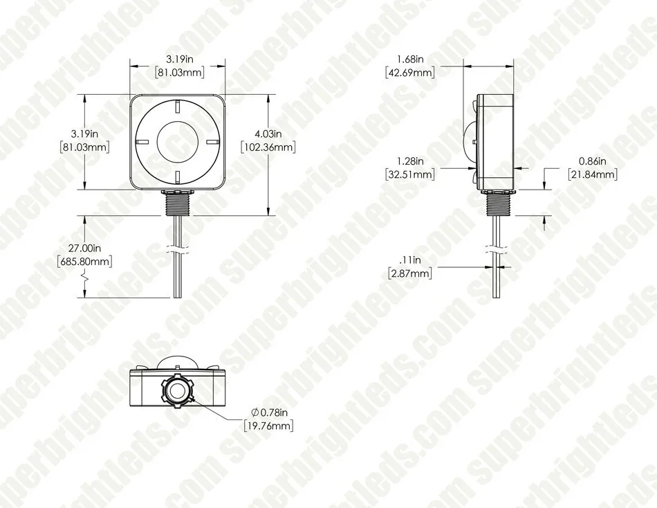 PIR Motion Sensor, Fixture Mount, 360° Detection, 120-277V - Image 5