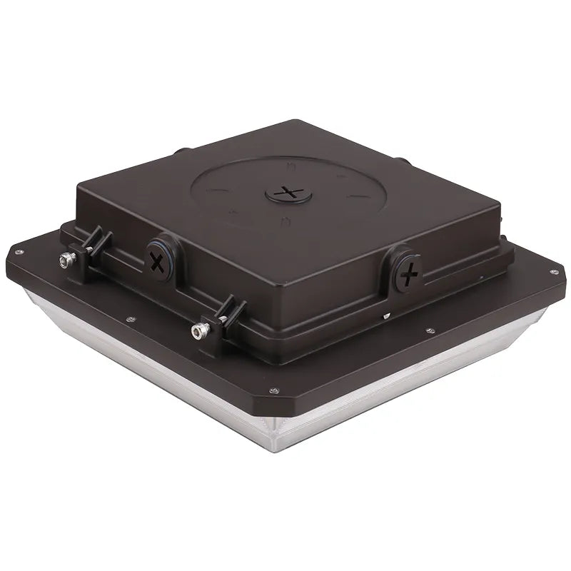 LED Angled-Beam Garage Canopy Light, 10500 Lumen Max, CCT and Wattage Selectable, 120-277V - Image 2