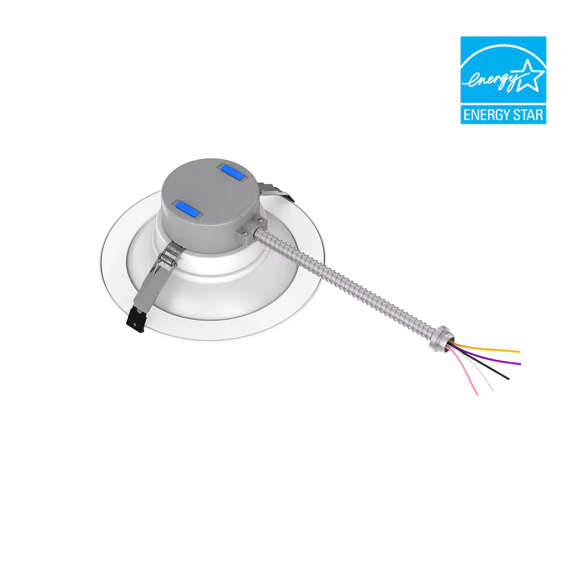 8" Commercial Downlight, 3500 Lumen Max, Wattage and CCT Selectable, 120-277V - Image 2