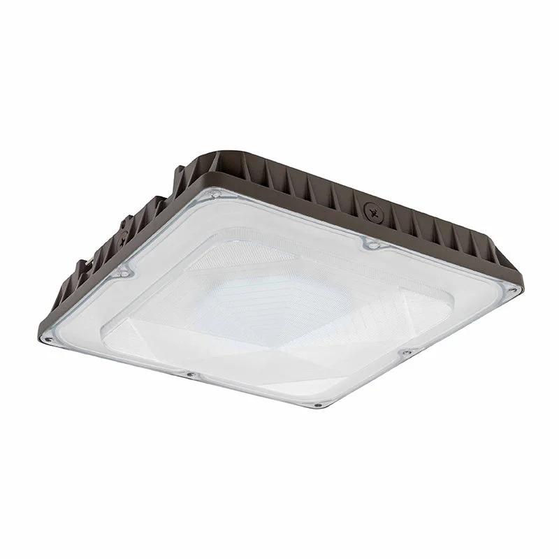 CDLX LED Power Adjustable Low Profile Canopy Light, 30/40/60/80Watt Selectable, 9650 Lumens, 120-277V, 3000k, 4000K, or 5000K