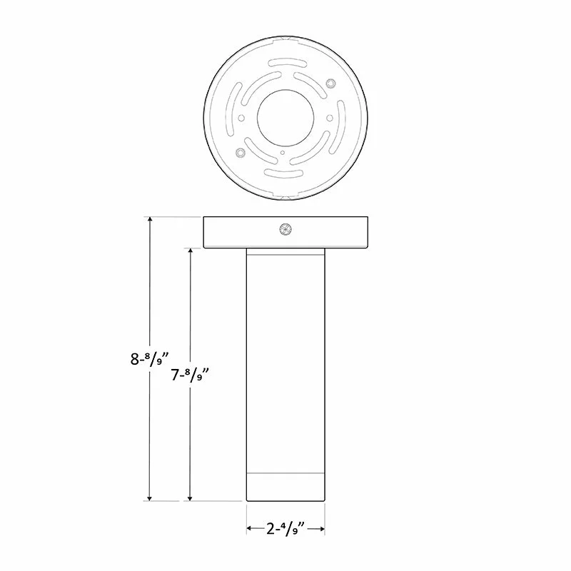 2" Ceiling Mount Cylinder Light, 6W, 450 Lumens, Triac Dimming, CCT Selectable, 120V, White - Image 3