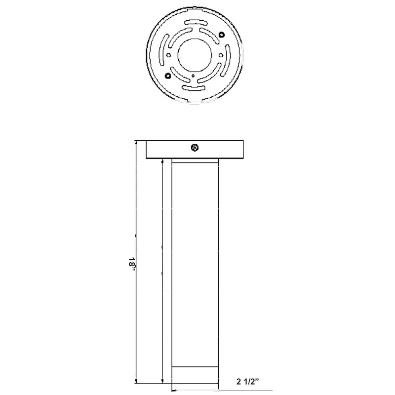 2" Ceiling Mount Cylinder Light, 20W, 1650 Lumen Max, Triac Dimming, CCT Selectable, 120V, Black - Image 5