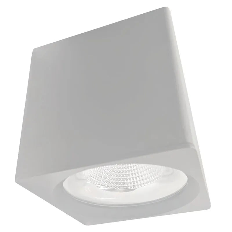 6" LED Square Rounded Corner Cylinder Light, 2800 Lumen Max, Wattage and CCT Selectable, 120-277V, White or Black Finish - Image 2