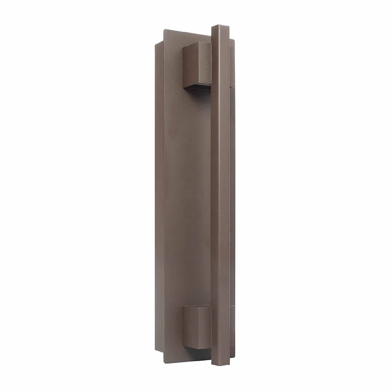 Small Crest Collection Grasp Trim Wall Sconce, 900 Lumens, 100-277V, 10W, 3000K, 4000K, or 5000K, Dark Bronze or Silver - Image 2