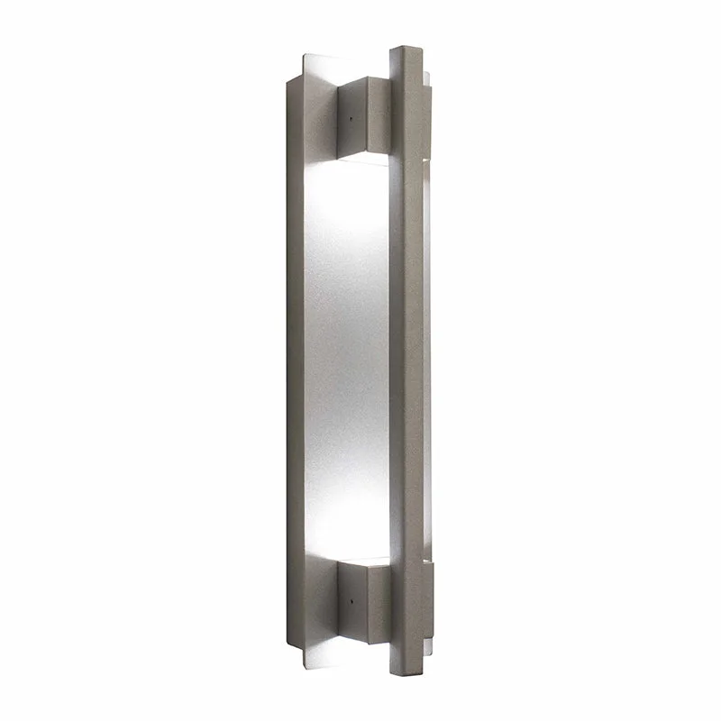 Small Crest Collection Grasp Trim Wall Sconce, 900 Lumens, 100-277V, 10W, 3000K, 4000K, or 5000K, Dark Bronze or Silver - Image 4