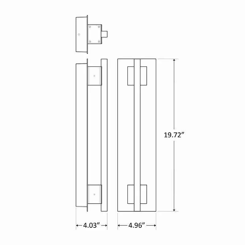 Small Crest Collection Grasp Trim Wall Sconce, 900 Lumens, 100-277V, 10W, 3000K, 4000K, or 5000K, Dark Bronze or Silver - Image 7