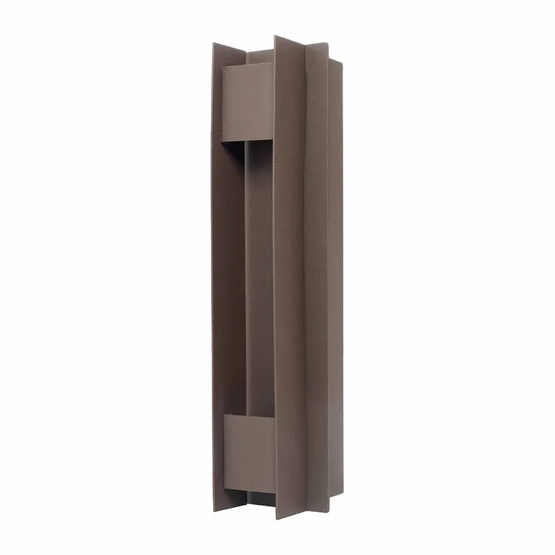 Small Crest Collection Passage Trim Wall Sconce, 900 Lumens, 100-277V, 10W, 3000K, 4000K, or 5000K, Dark Bronze or Silver - Image 2