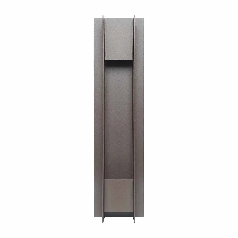 Small Crest Collection Passage Trim Wall Sconce, 900 Lumens, 100-277V, 10W, 3000K, 4000K, or 5000K, Dark Bronze or Silver - Image 3
