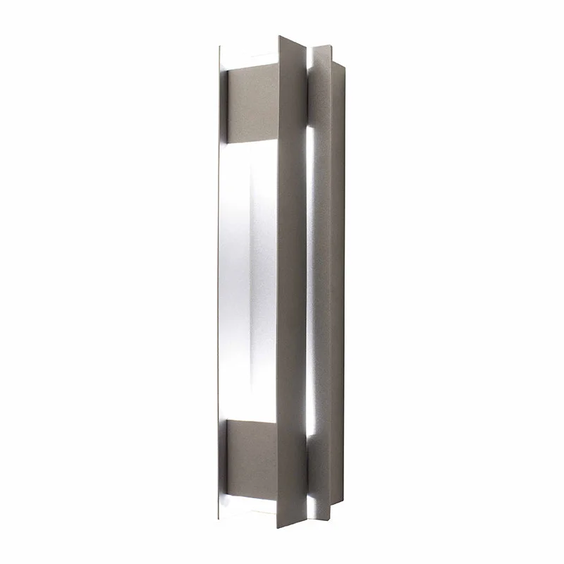 Small Crest Collection Passage Trim Wall Sconce, 900 Lumens, 100-277V, 10W, 3000K, 4000K, or 5000K, Dark Bronze or Silver - Image 4