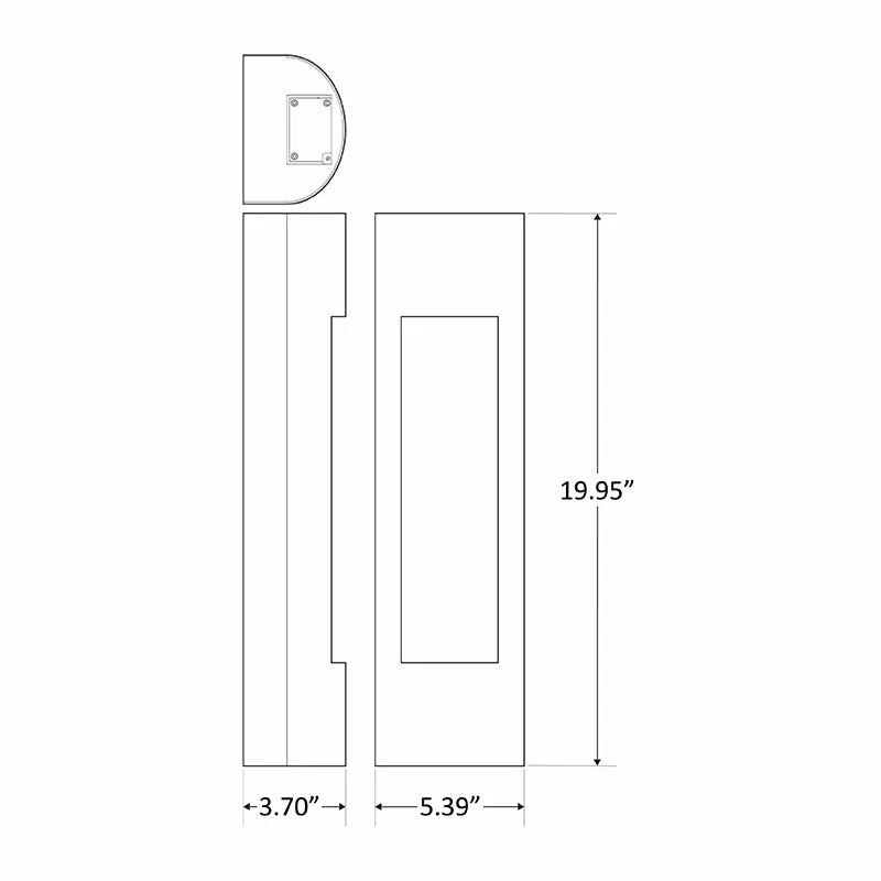 Small Crest Collection Burrow Trim Wall Sconce, 900 Lumens, 100-277V, 10W, 3000K, 4000K, or 5000K, Dark Bronze or Silver - Image 3