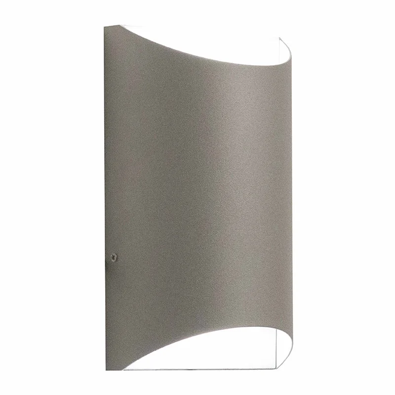 Small Crest Tunnel Wall Sconce, 1300 Lumens, 100-277V, 15W, 3000K, 4000K, or 5000K, Dark Bronze or Silver - Image 2