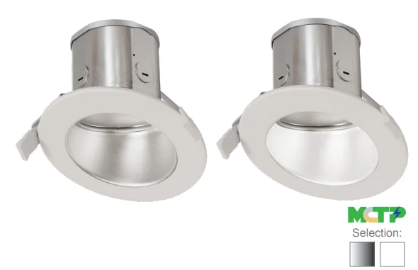 6" LED ROUND COMMERCIAL RECESSED LIGHT, 15W, 1275 LUMENS, CCT SELECTABLE, 120-277V, HAZE OR WHITE - Image 2