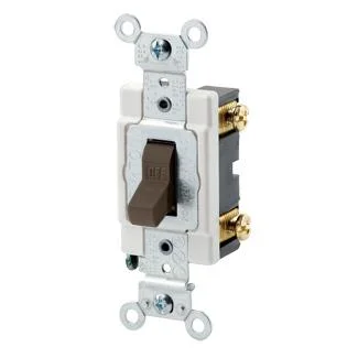 Commercial Spec Single Pole Toggle Switch, 15 Amp, 120/277 Volt (White, Black, Ivory, Light Almond, Brown) - Image 2