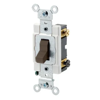 Commercial Spec Double Pole Toggle Switch, 15 Amp, 120/277 Volt (White, Ivory, Light Almond, Brown)