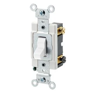 Commercial Spec Double Pole Toggle Switch, 20 Amp, 120/277 Volt (White, Gray, Ivory, Light Almond, Brown) - Image 4