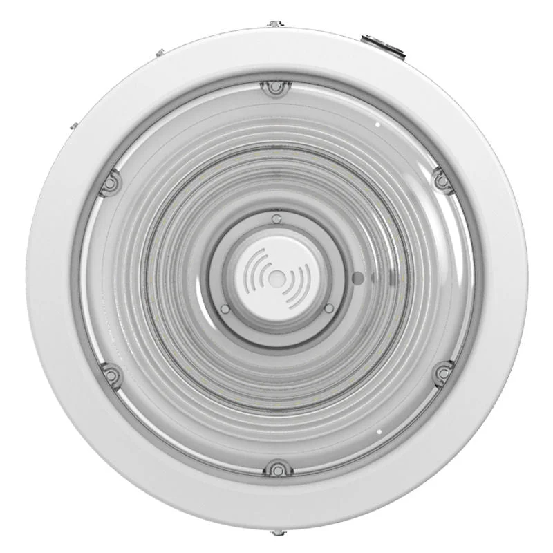 Round LED Garage and Ceiling Light, 6750 Lumen Max, Wattage and CCT Selectable, 120-277V, Sensor Ready, White Finish - Image 2