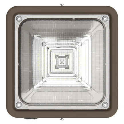 Square LED Garage and Ceiling Light, 3,900 Lumens, 10W/20W/30W Selectable, 120-277V, CCT Selectable 3000K/4000K/5000K, Bronze Finish - Image 3