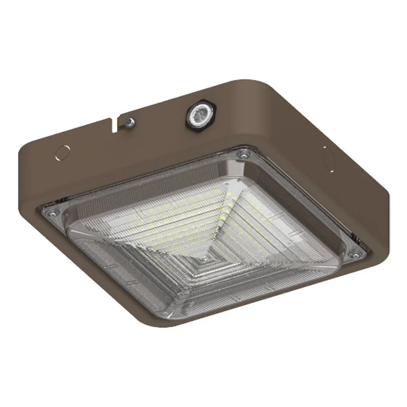 Square LED Garage and Ceiling Light with Emergency Backup Battery, 3,900 Lumens, 10W/20W/30W Selectable, 120-277V, CCT Selectable 3000K/4000K/5000K, Bronze Finish - Image 2