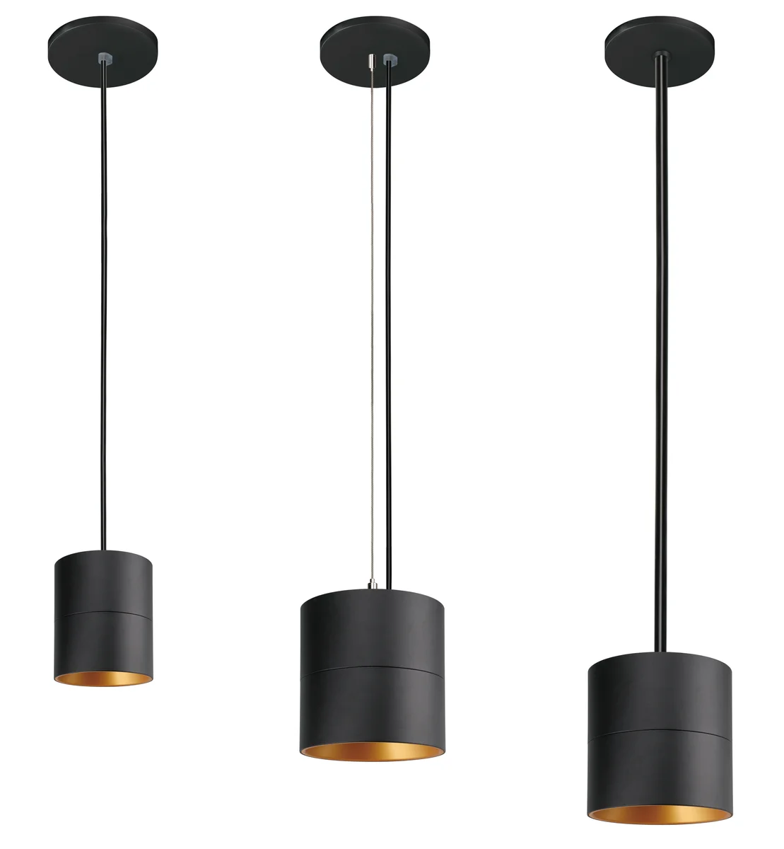 4" LED Cylinder Light Fixture, 2500 Lumens, Wattage Selectable, 2700K, 3000K, 3500K, or 4000K, 120-277V, Black Finish, Trim Options - Image 16