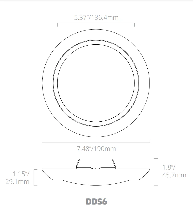 8 Inch LED Disk Downlight, Surface Mount, 120V, CCT Selectable - Image 2