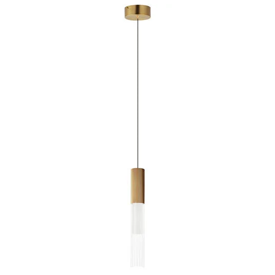 Reeds 1-Light LED Pendant, 400 Lumens, 5W, 120-277V, 3000K, Black or Gold finish - Image 2
