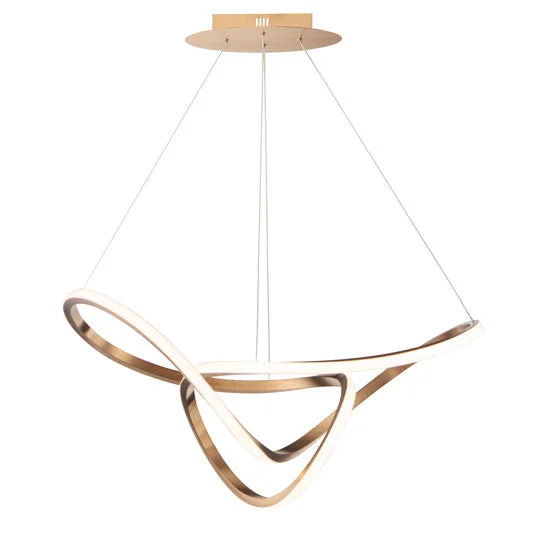 32" Perpetual LED Pendant, 3,150 Lumens, 45W, 120V, 3000K, Black Chrome or Brushed Champagne - Image 3
