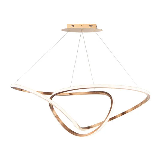 46" Perpetual LED Pendant, 4,410 Lumens, 63W, 120V, 3000K, Black Chrome or Brushed Champagne - Image 3