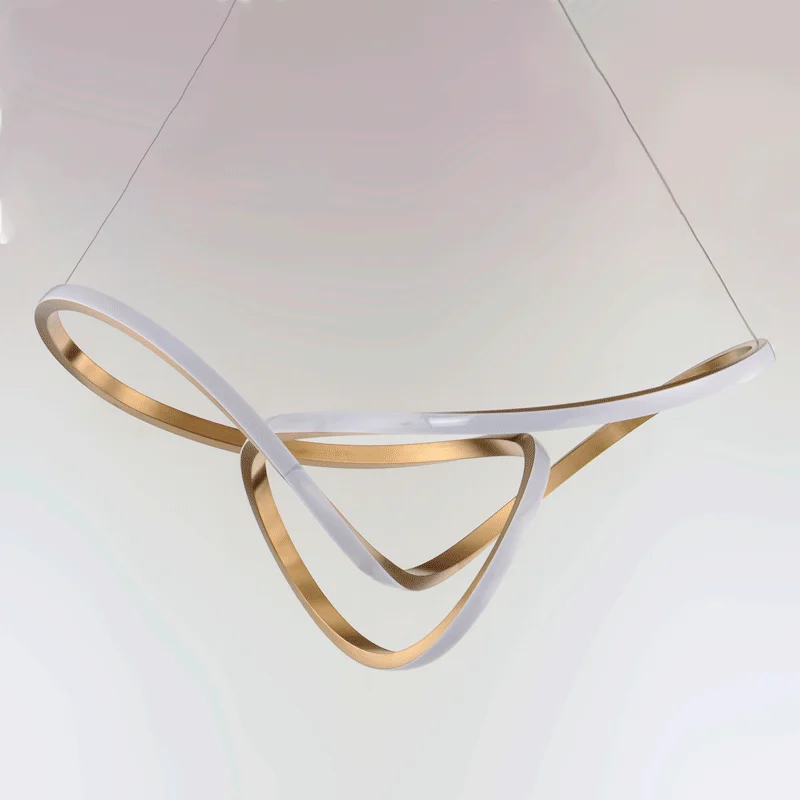 46" Perpetual LED Pendant, 4,410 Lumens, 63W, 120V, 3000K, Black Chrome or Brushed Champagne - Image 4