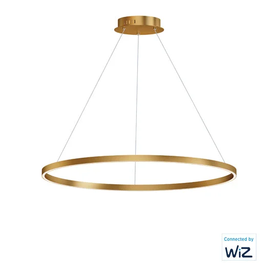 40" Hover LED Pendant, 3,800 Lumens, 41W, 120V, 2700-6000K CCT, Black or Gold Finish - Image 3