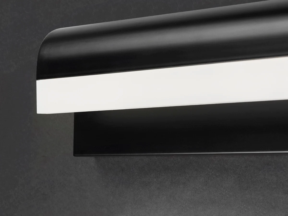 30" Waterfall LED Bath Vanity Light, 1,540 Lumens, 22W, 3000K CCT, 120V, Black or Polished Chrome Finish - Image 2