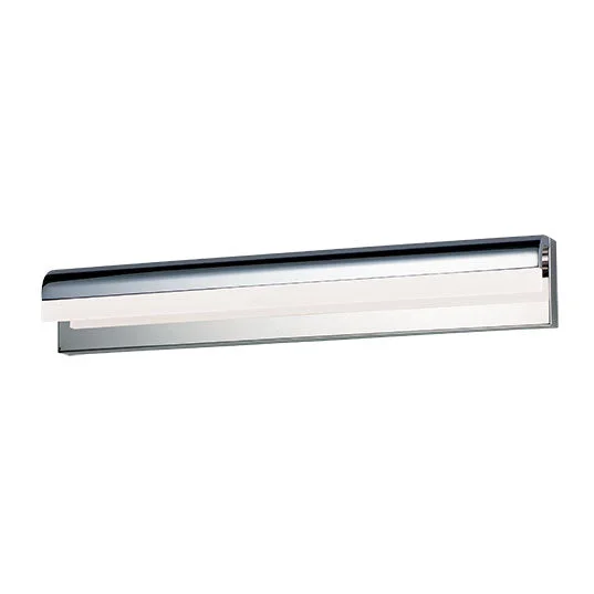 30" Waterfall LED Bath Vanity Light, 1,540 Lumens, 22W, 3000K CCT, 120V, Black or Polished Chrome Finish - Image 3
