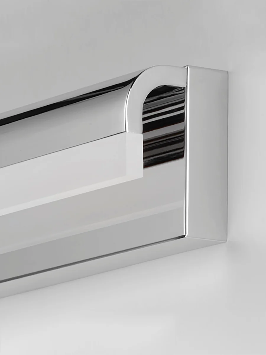 30" Waterfall LED Bath Vanity Light, 1,540 Lumens, 22W, 3000K CCT, 120V, Black or Polished Chrome Finish - Image 4
