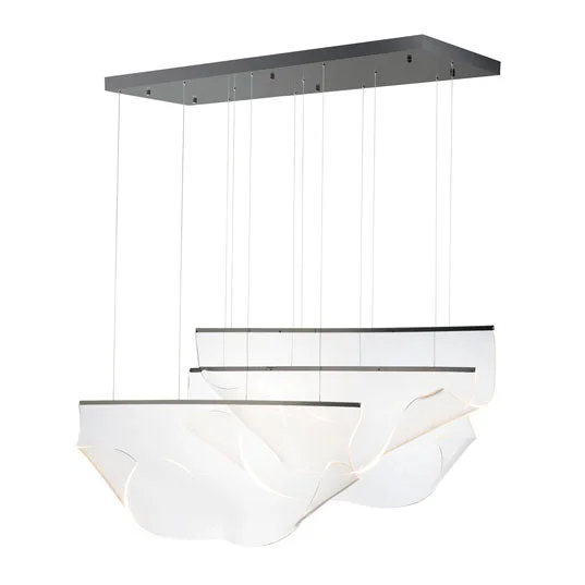 Rinkle 3-Light LED Pendant, 2,760 Lumens, 36W, 3000K CCT, 120V, Polished Chrome, French Gold or Brushed Gunmetal Finish - Image 5