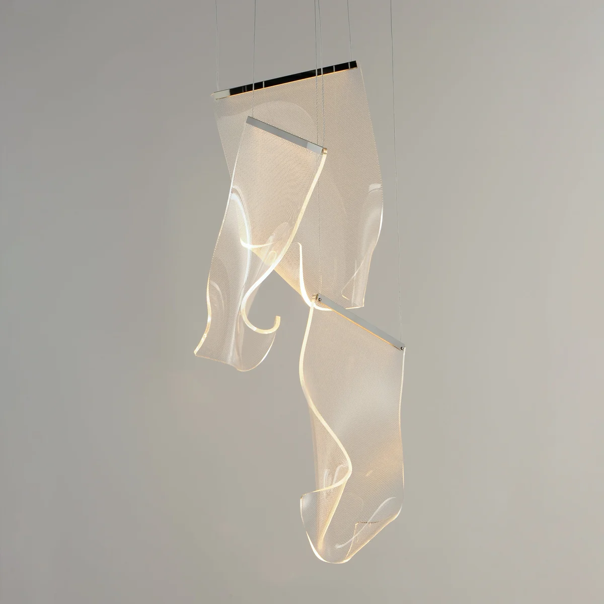 Rinkle 3-Light LED Multi-Pendant, 800 Lumens, 9W, 3000K CCT, Polished Chrome, French Gold or Brushed Gunmetal Finish - Image 2