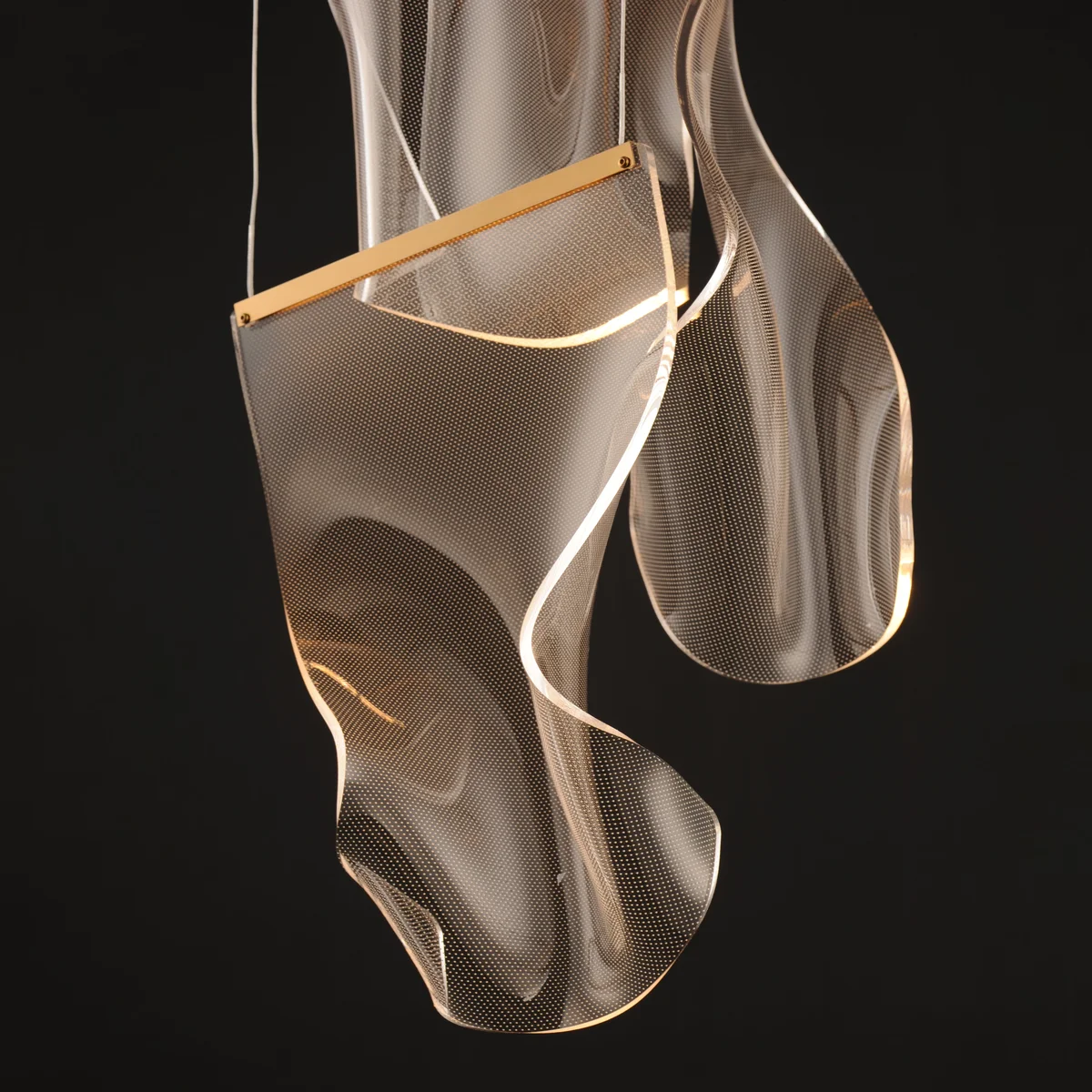 Rinkle 3-Light LED Multi-Pendant, 800 Lumens, 9W, 3000K CCT, Polished Chrome, French Gold or Brushed Gunmetal Finish - Image 4