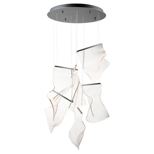Rinkle 6-Light LED Multi-Pendant, 2,000 Lumens, 25W, 3000K CCT, 120V, Polished Chrome, French Gold or Brushed Gunmetal Finish - Image 5
