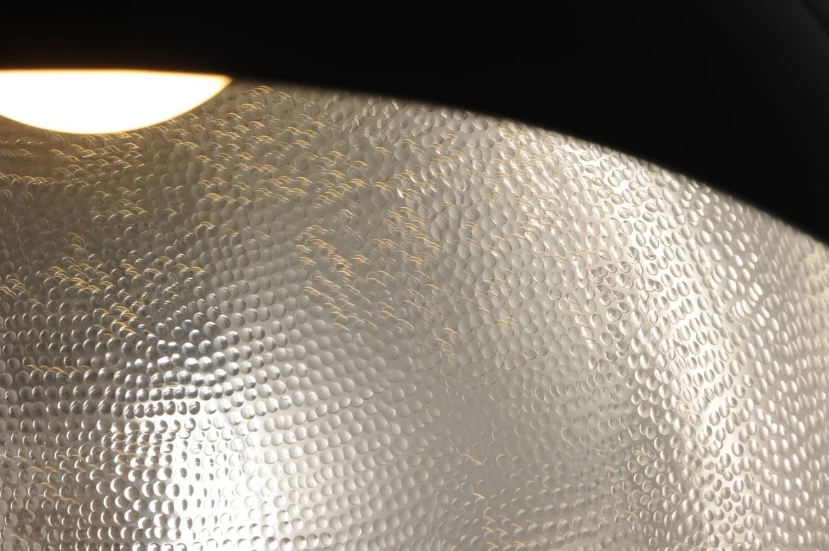 Hemisphere LED Pendant, 2,900 Lumens, 30W, 3000K CCT, 120-277V, Gloss Black or Gloss White Finish - Image 2