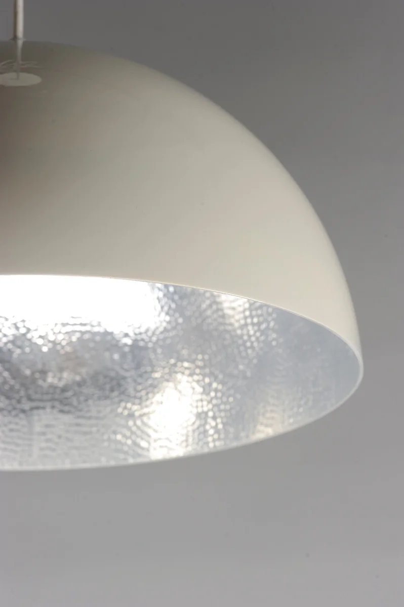 Hemisphere LED Pendant, 2,900 Lumens, 30W, 3000K CCT, 120-277V, Gloss Black or Gloss White Finish - Image 4