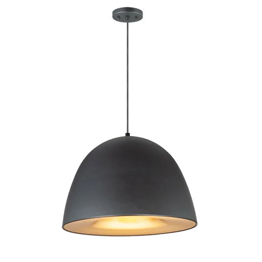 Fungo LED Pendant, 1,080 Lumens, 12W, 3000K CCT, 120V, Black/Satin Brass, Dark Grey/Coffee, or Satin Nickel/Black Finish