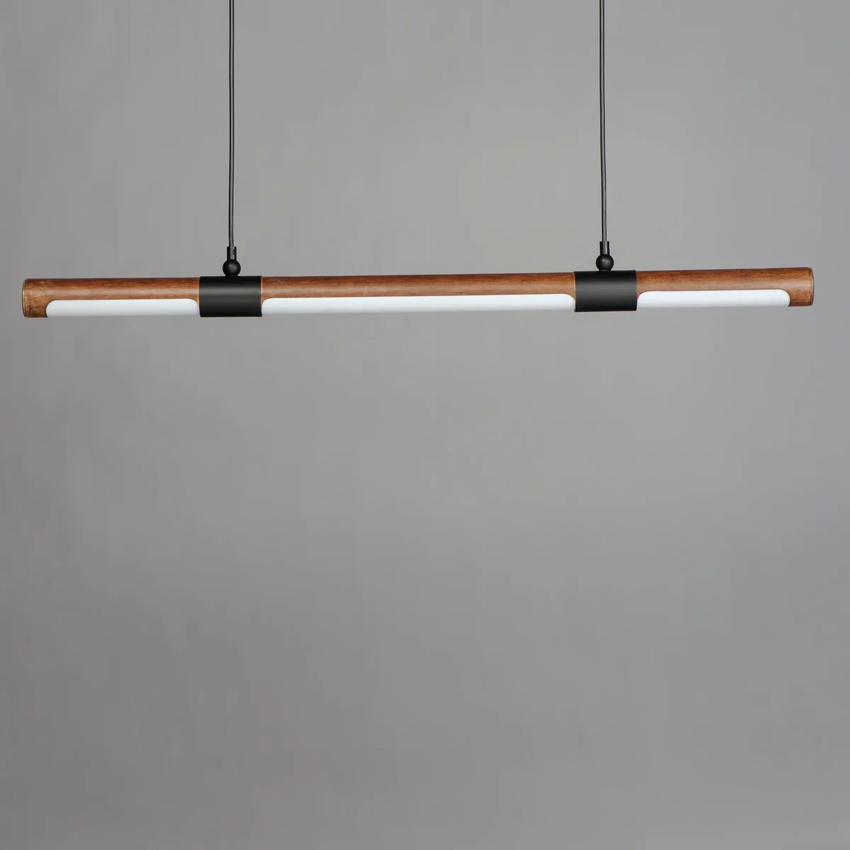 Rollo 1-Light Pendant, 1,700 Lumens, 34W, 3000K CCT, 120V, Antique Pecan / Black Finish - Image 2