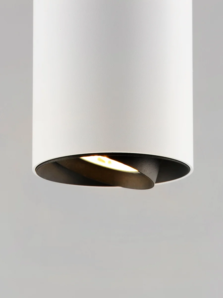 Dwell 1-Light LED Pendant, 490 Lumens, 7W, 3000K CCT, 120V, White Finish - Image 2