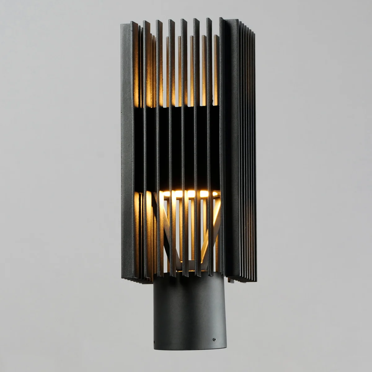 Rampart LED Outdoor Post Mount, 540 Lumens, 12W, 3000K CCT, 120V, Black Finish - Image 2