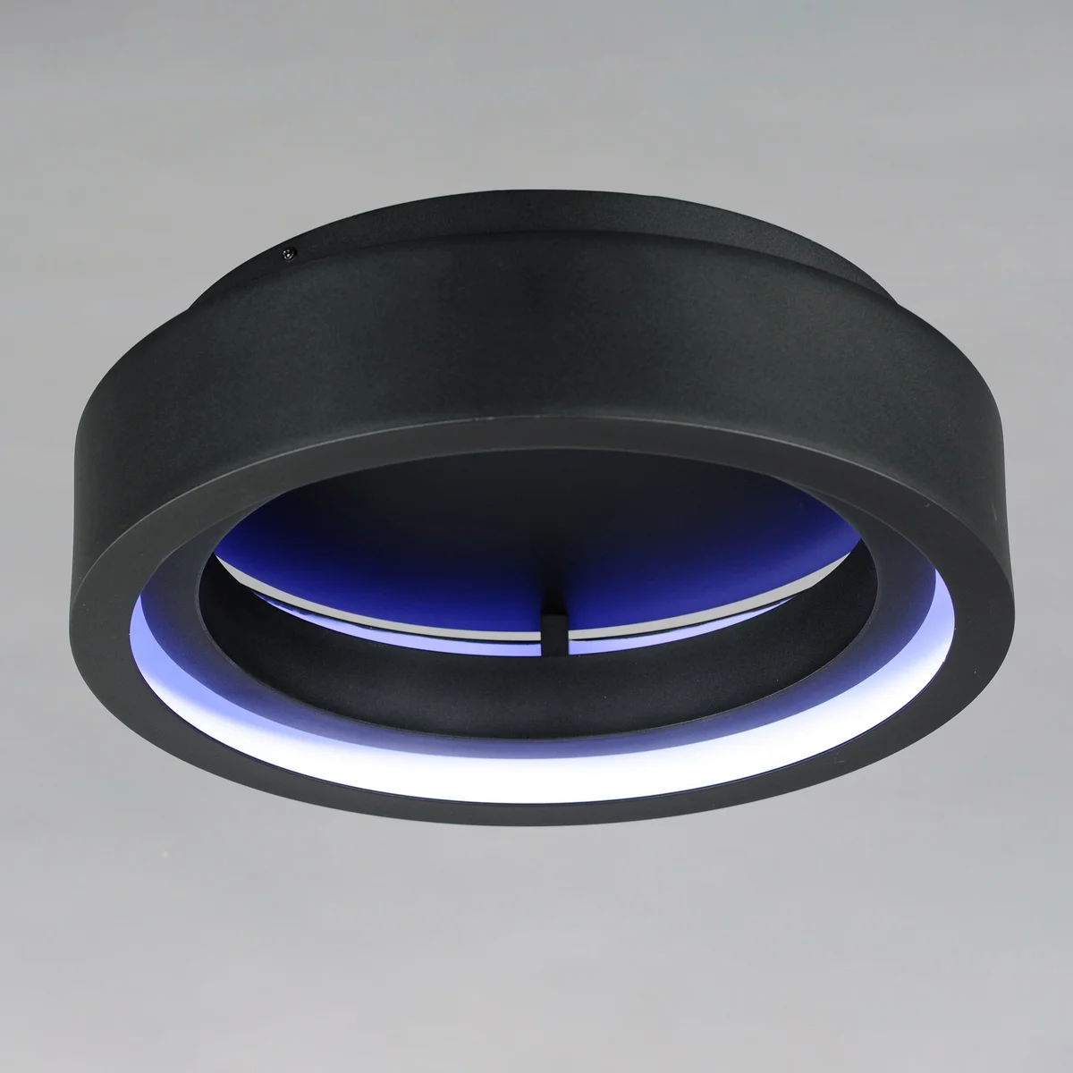 iCorona WiZ 18" LED Surface Mount RGBTWK Ceiling Smart Light, 2400 Lumens, 36W, 120-277V, Black Finish - Image 3