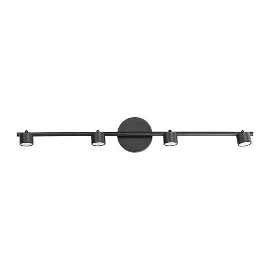 Taylor 4-Light Fixed Rail LED Track, 1,820 Lumens, 28W, 3000K CCT, 120-277V, Black, White or Satin Nickel Finish