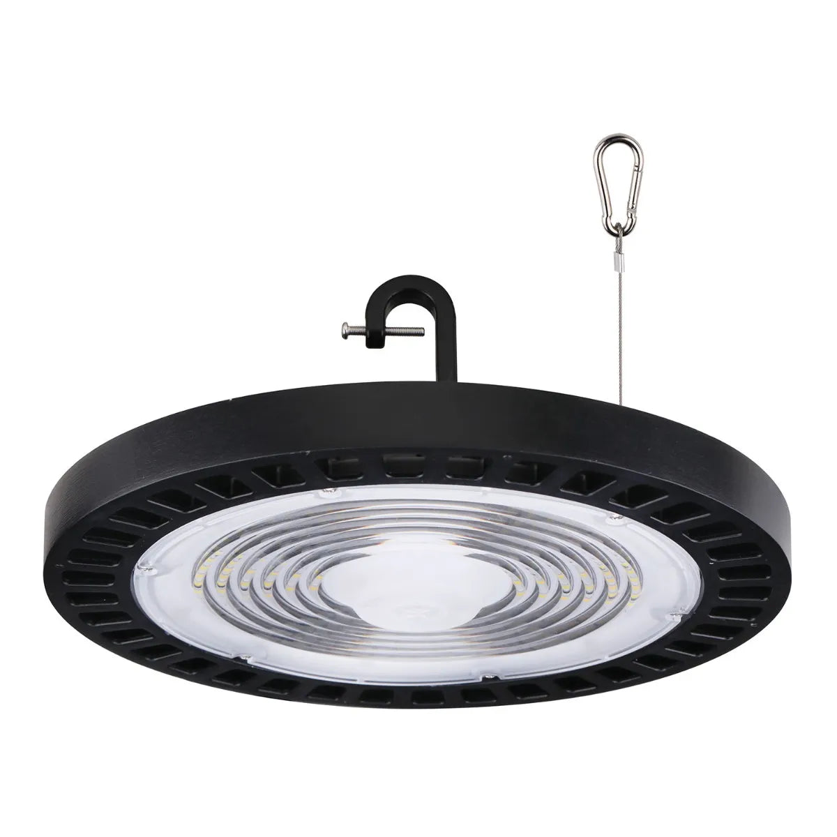 LED UFO Highbay, 21,000 Lumens, 150W, 5000K, 120-277V, Black Finish
