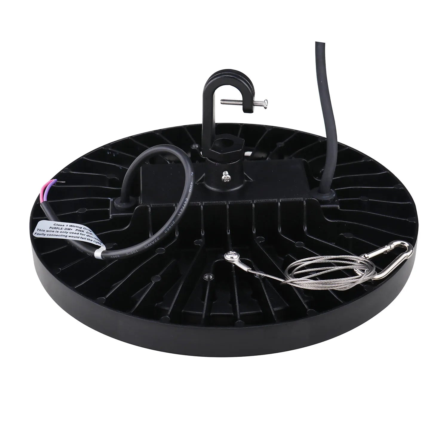 LED UFO Highbay, 21,000 Lumens, 150W, 5000K, 120-277V, Black Finish - Image 5