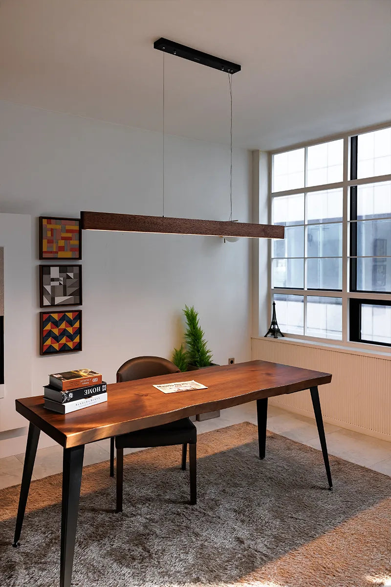 59" LED Linear Fixture, 2850 Lumens, 3000K, 30W, 100-240V, Ipe Wood Finish - Image 4