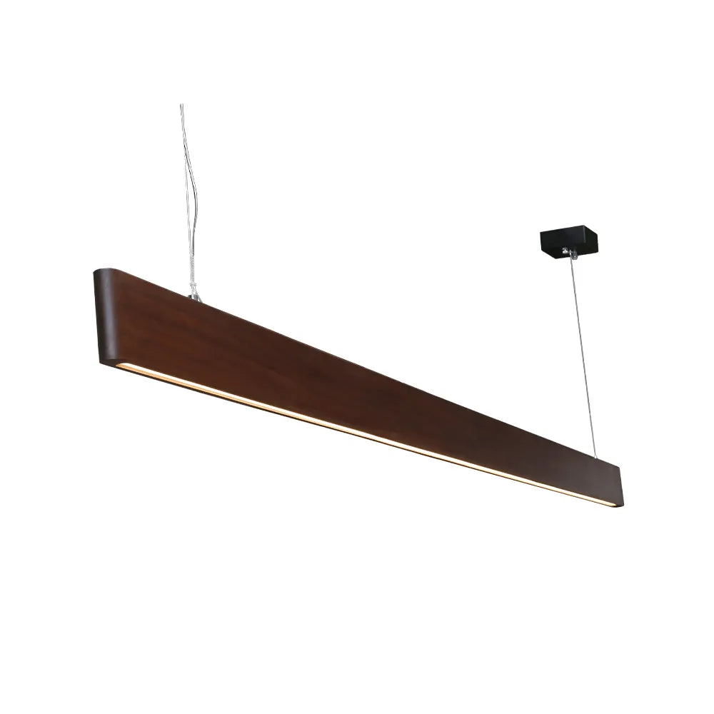 59" LED Linear Fixture, 2850 Lumens, 3000K, 30W, 100-240V, Ipe Wood Finish - Image 7