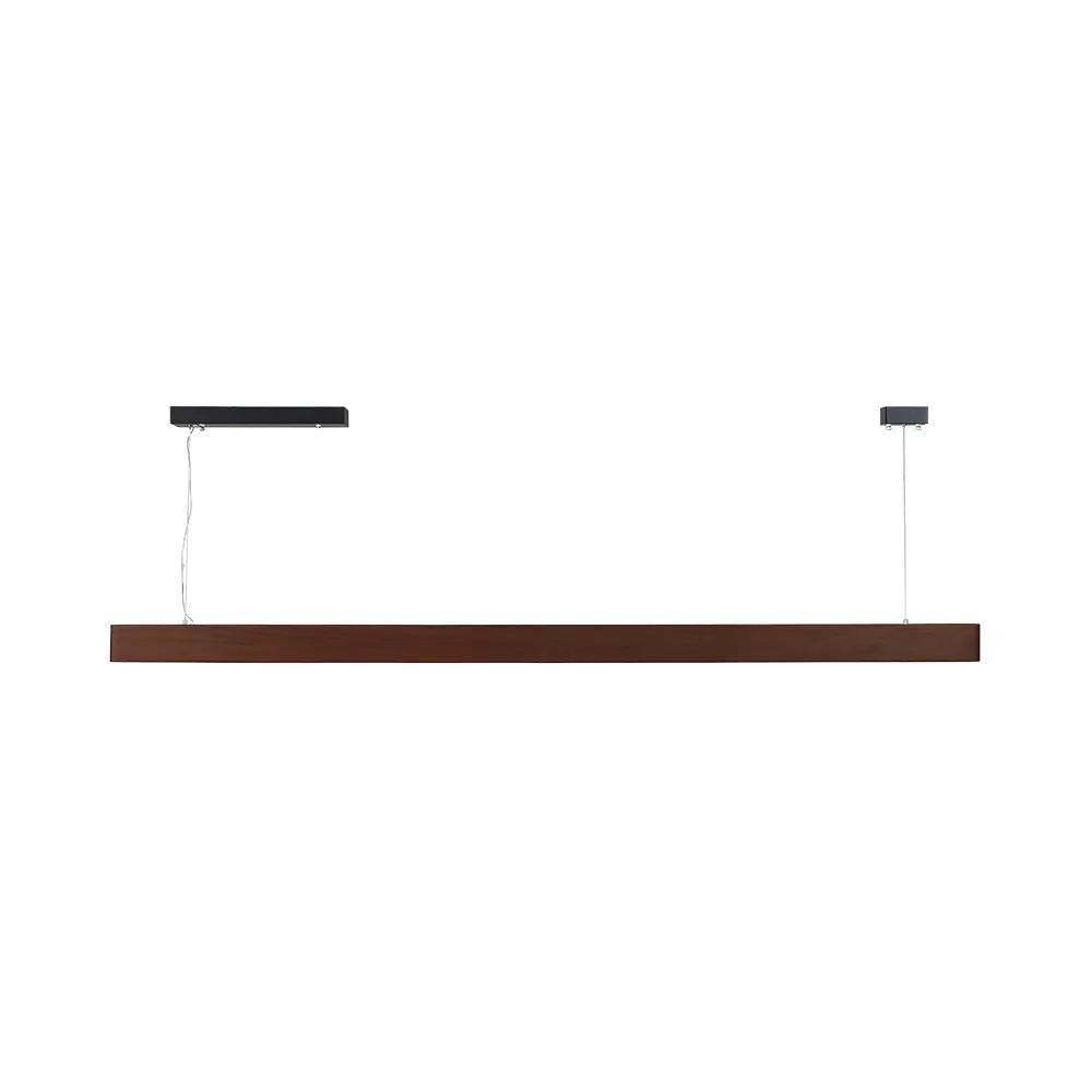 59" LED Linear Fixture, 2850 Lumens, 3000K, 30W, 100-240V, Ipe Wood Finish - Image 8