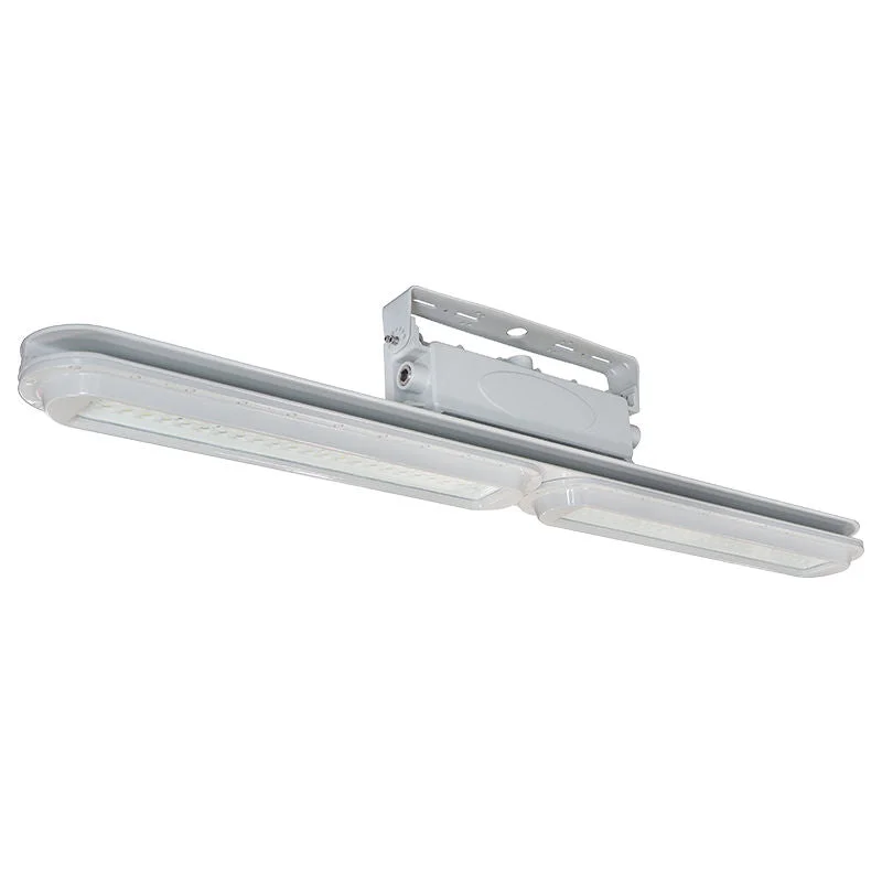4ft Hazardous Location Flood/Highbay Lights, Class 1 Division 2, 10800 Lumens, 80W, 120-277V, 5000K, Grey Finish